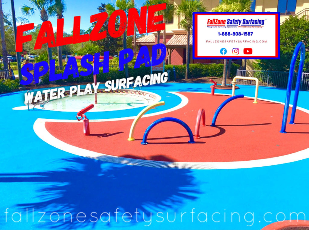 FallZone Splash Pad playground surfacing