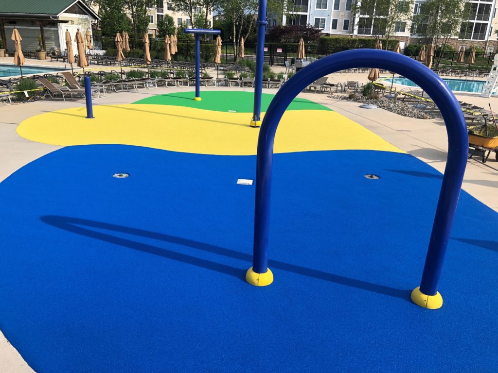 FallZone Splash Pad Playground Surfacing